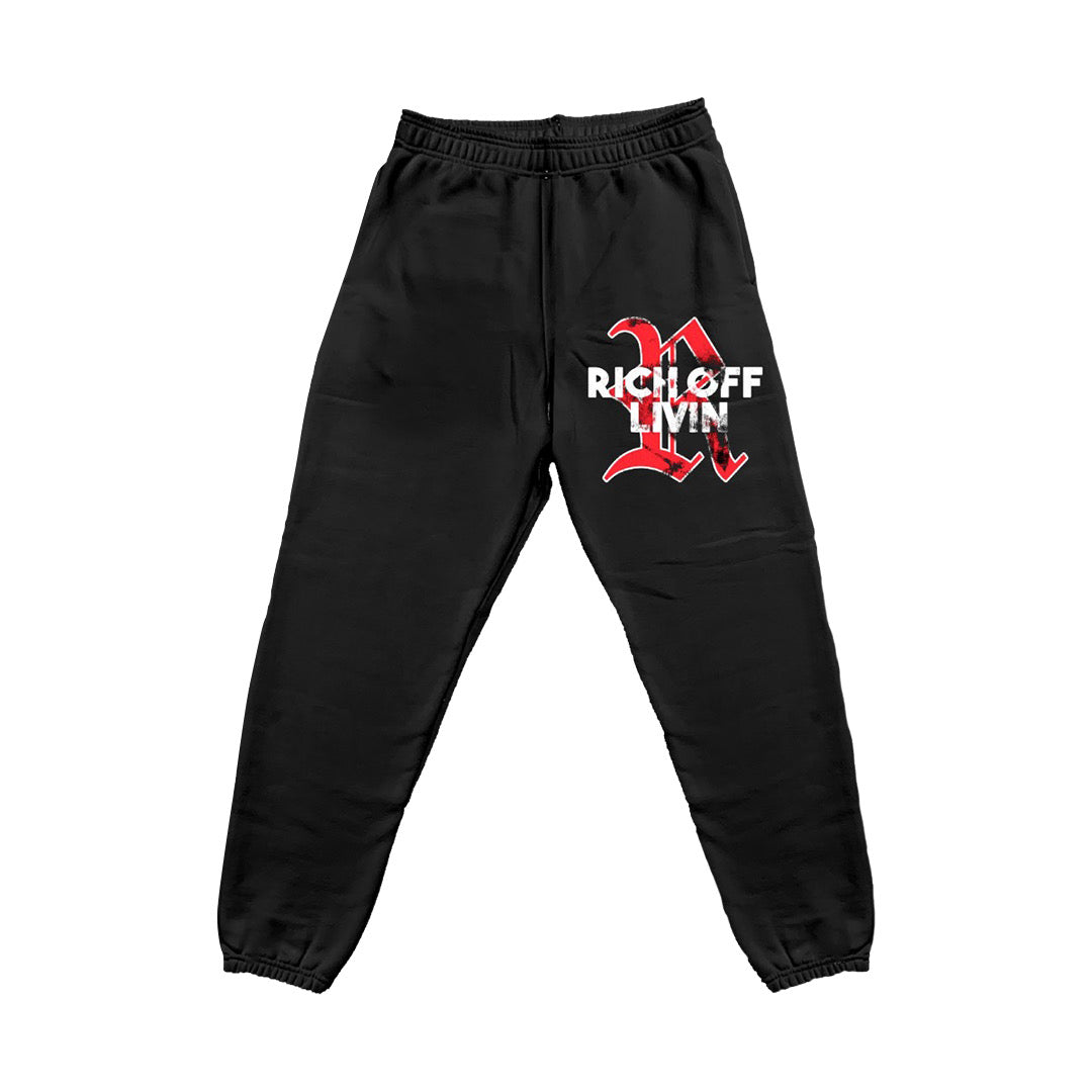 RICH OFF LIVIN SWEATPANTS